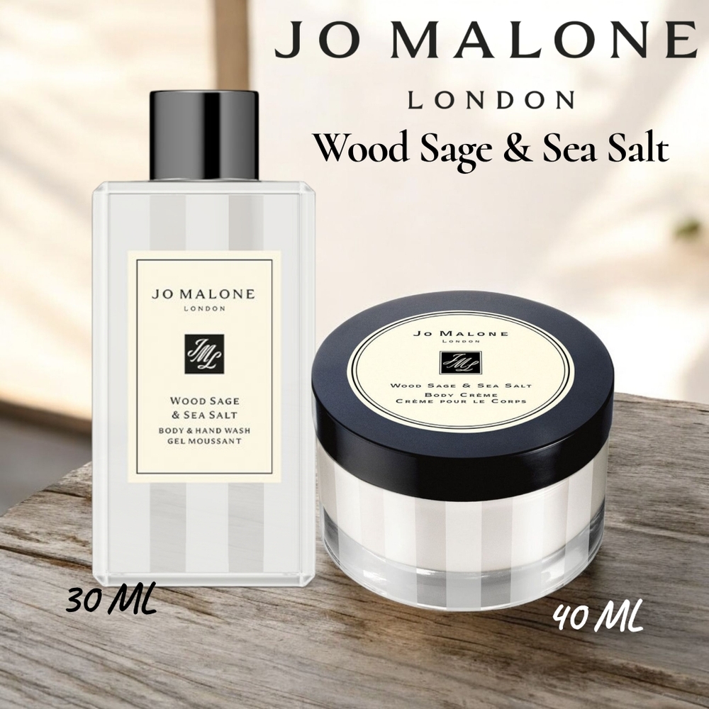 Jo Malone Wood Sage And Sea Salt Body Cream And Hand & Body Wash Set